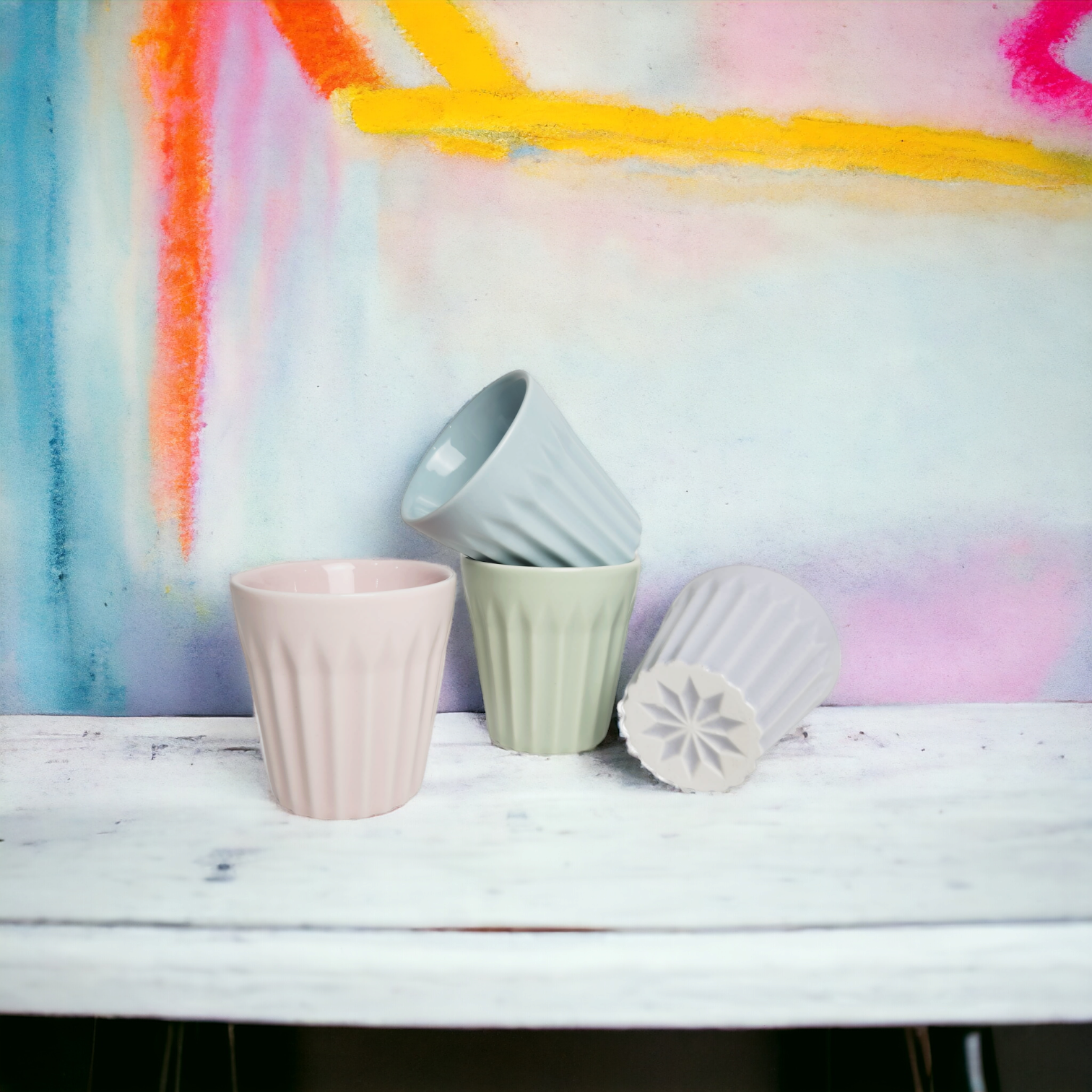 Matte Pastel Espresso Cup - Set of 4