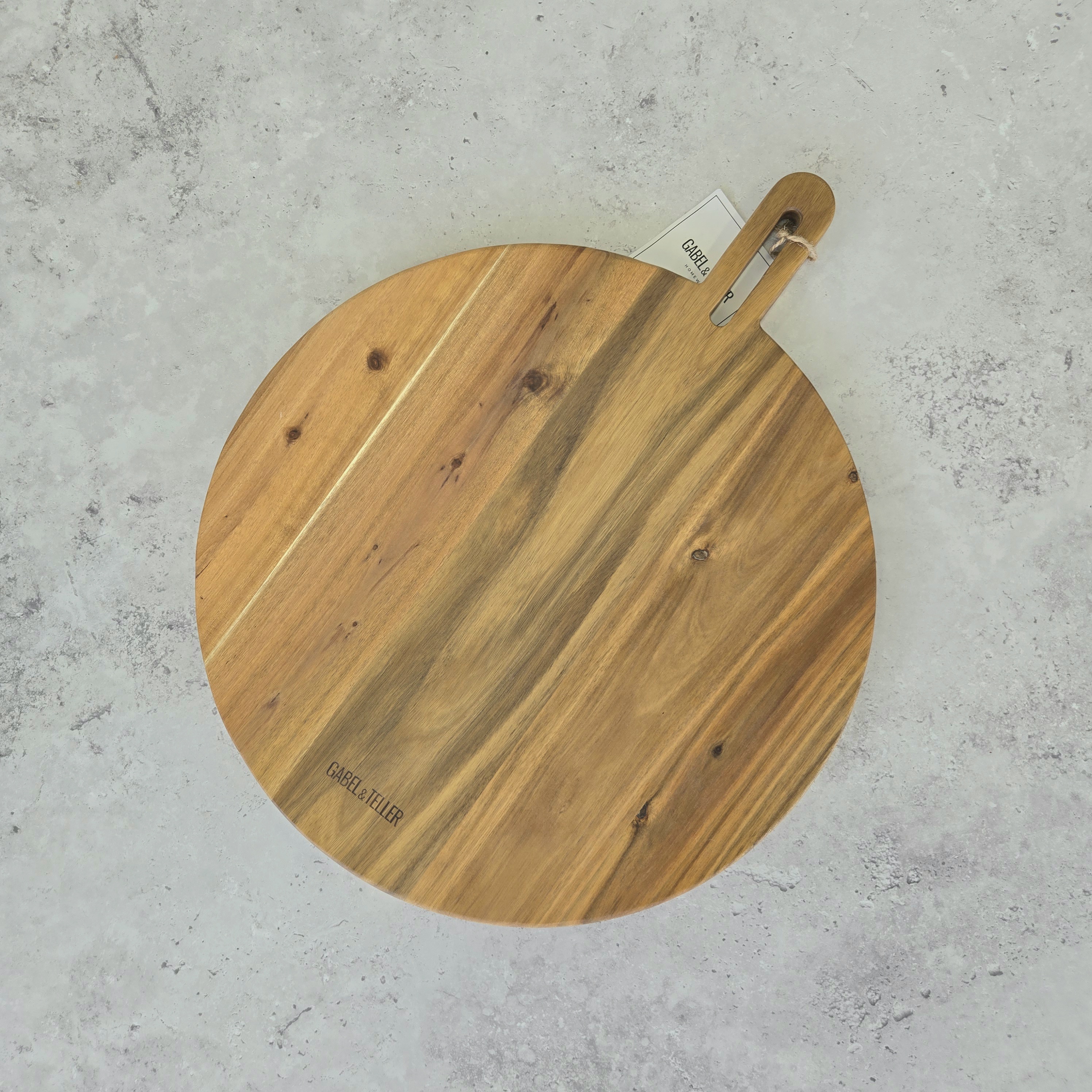 Round Acacia Paddle Board - Size: 55 x 45 x 2.0cm