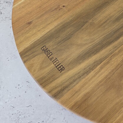 Round Acacia Paddle Board - Size: 55 x 45 x 2.0cm