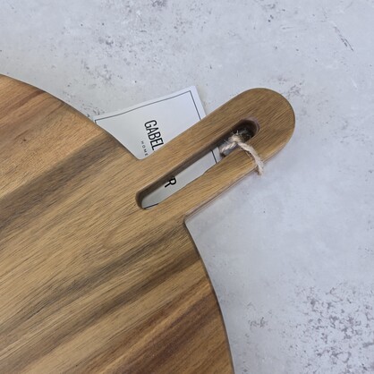 Round Acacia Paddle Board - Size: 55 x 45 x 2.0cm