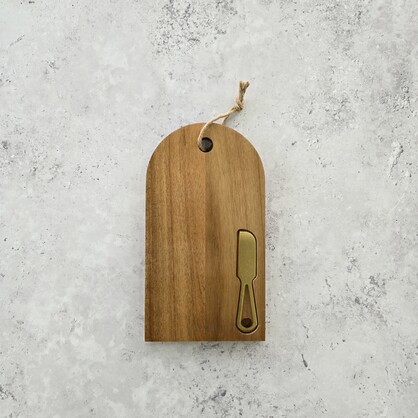 Arched Acacia Board Set - Size: 29 x 16cm