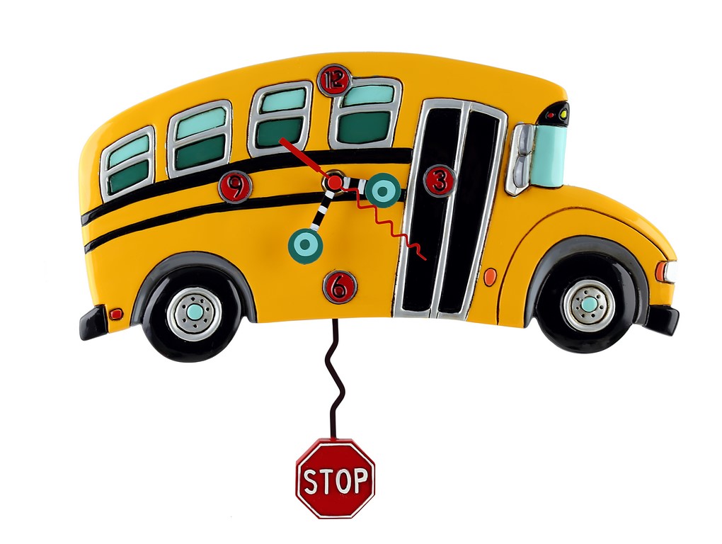 Wholesale 'SCHOOL BUS' clock , W 30 x H 23cm RIKARO Fieldfolio