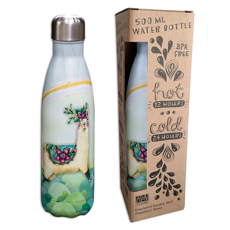 Set of 3 -LLAMA Love water bottle