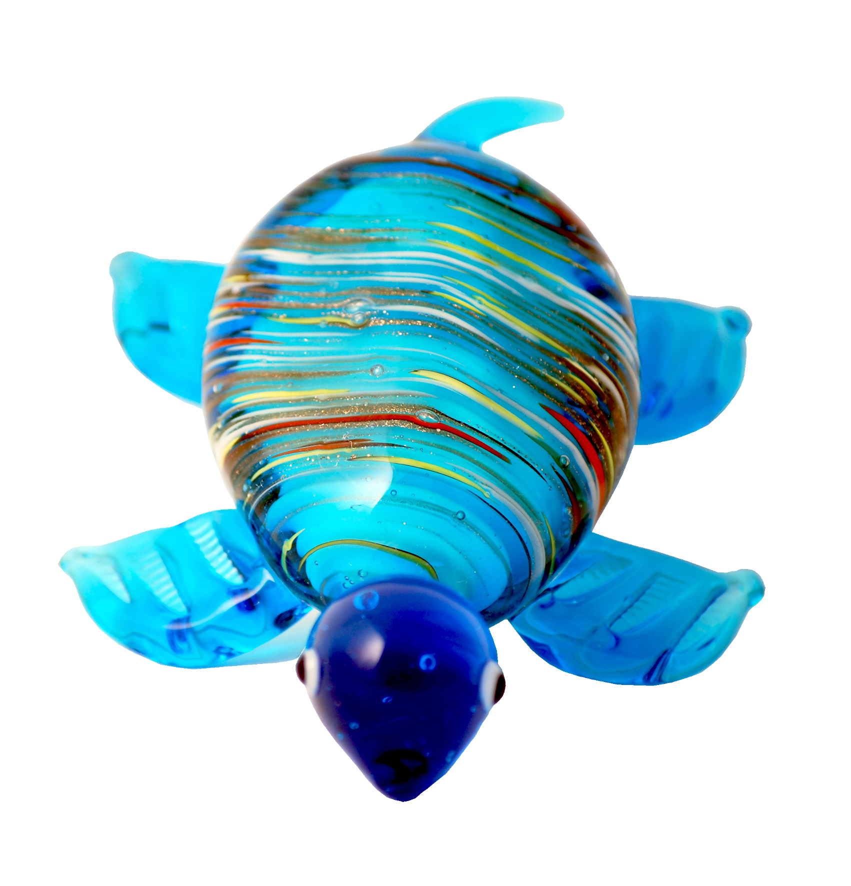 Turtle Blue-Gold Figurine
