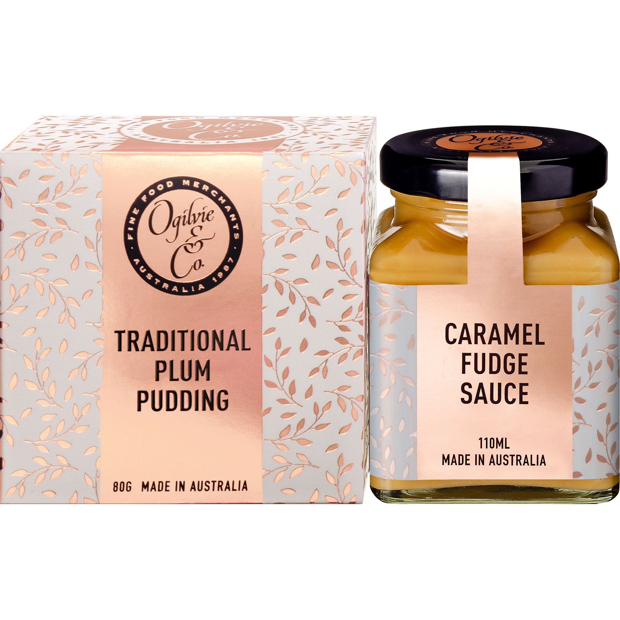 Wholesale Plum Pudding & Caramel Fudge Dessert Sauce Gift Pack