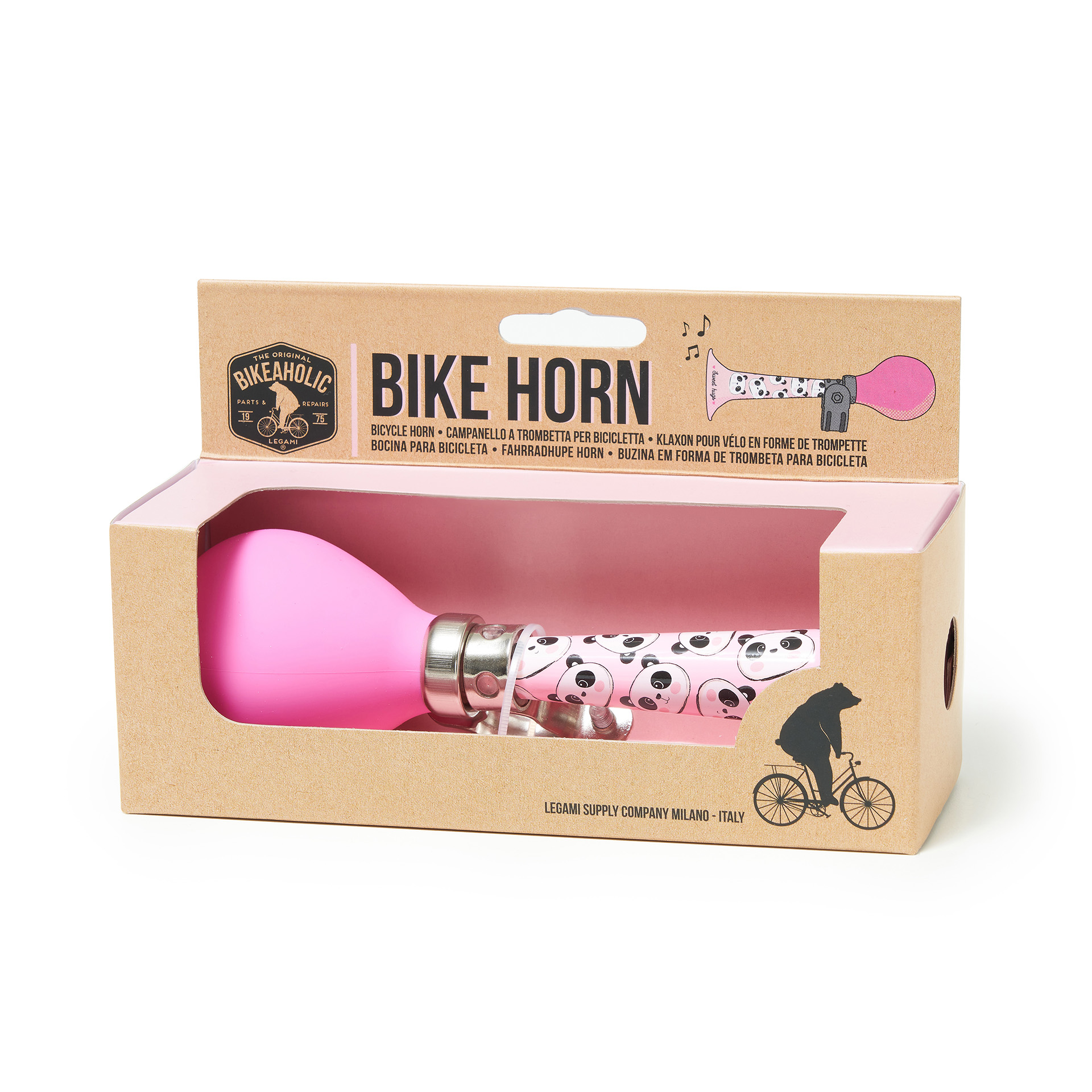 Bike Horn - Panda - Shiny Finish