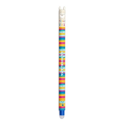 Legami Erasable Pen - Llama - Blue Ink - Display Pack of 30 Pieces