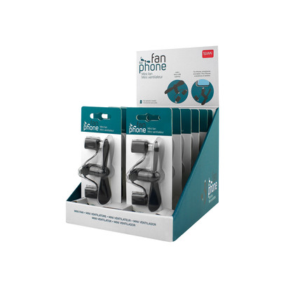 Mini Fan For Phone - Fits iPhone & Android And Tablets - Display Pack of 12 Pieces