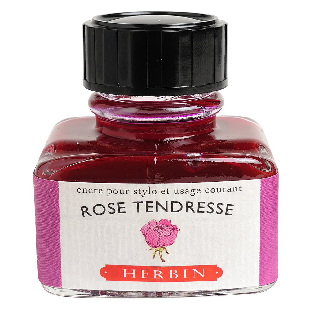 Jacques Herbin - 'D' Writing Ink - 30mL Bottle - Rose Tendresse (Pink Tenderness)