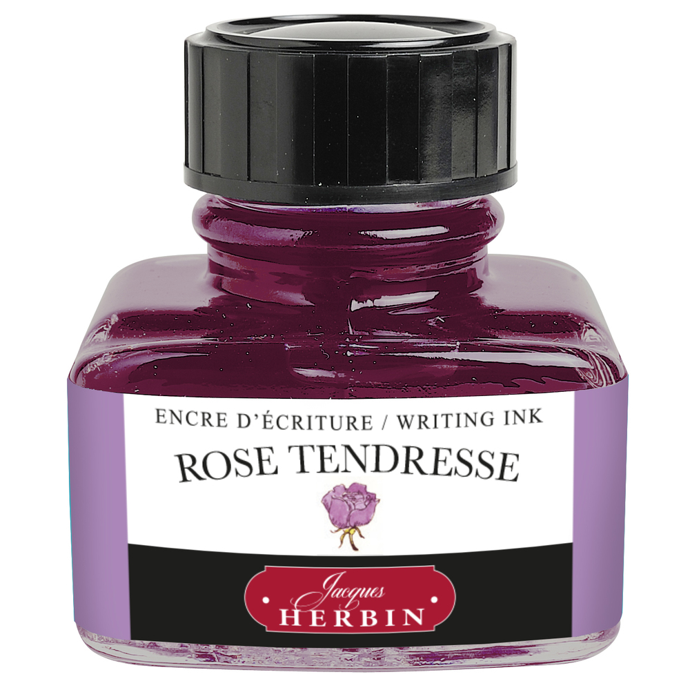 Jacques Herbin - 'D' Writing Ink - 30mL Bottle - Rose Tendresse (Pink Tenderness)