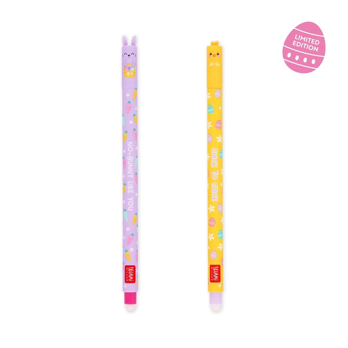 Legami - Set of 2 Erasable Gel Pen - Hoppy Easter (ships as a Pk of 12 - EPSETKIT10)