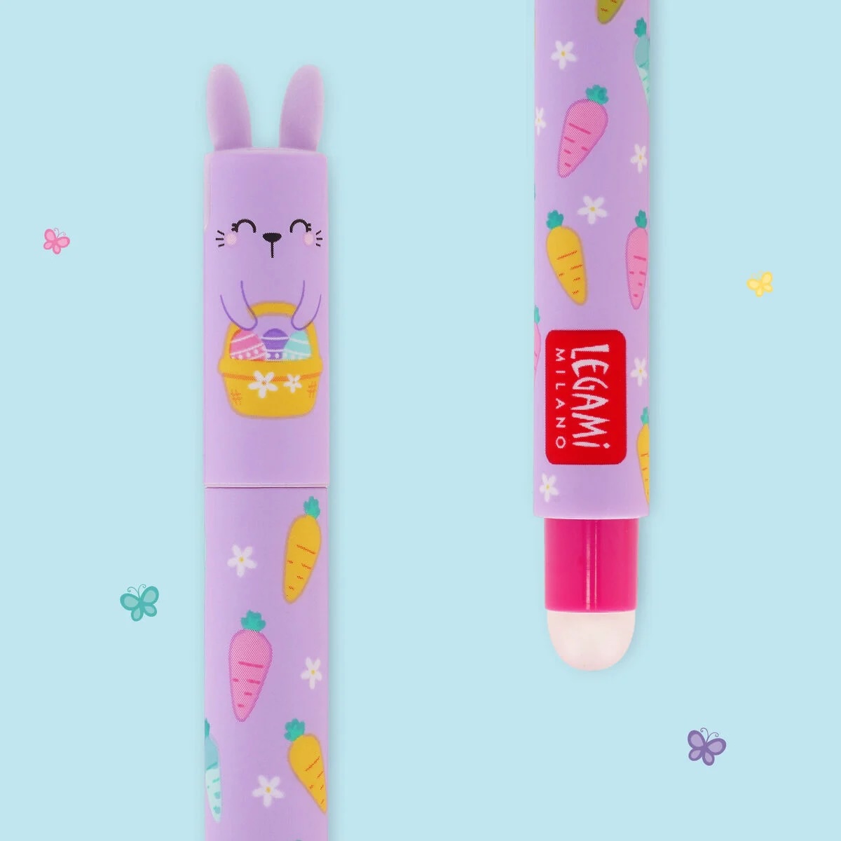 Legami - Set of 2 Erasable Gel Pen - Hoppy Easter (ships as a Pk of 12 - EPSETKIT10)