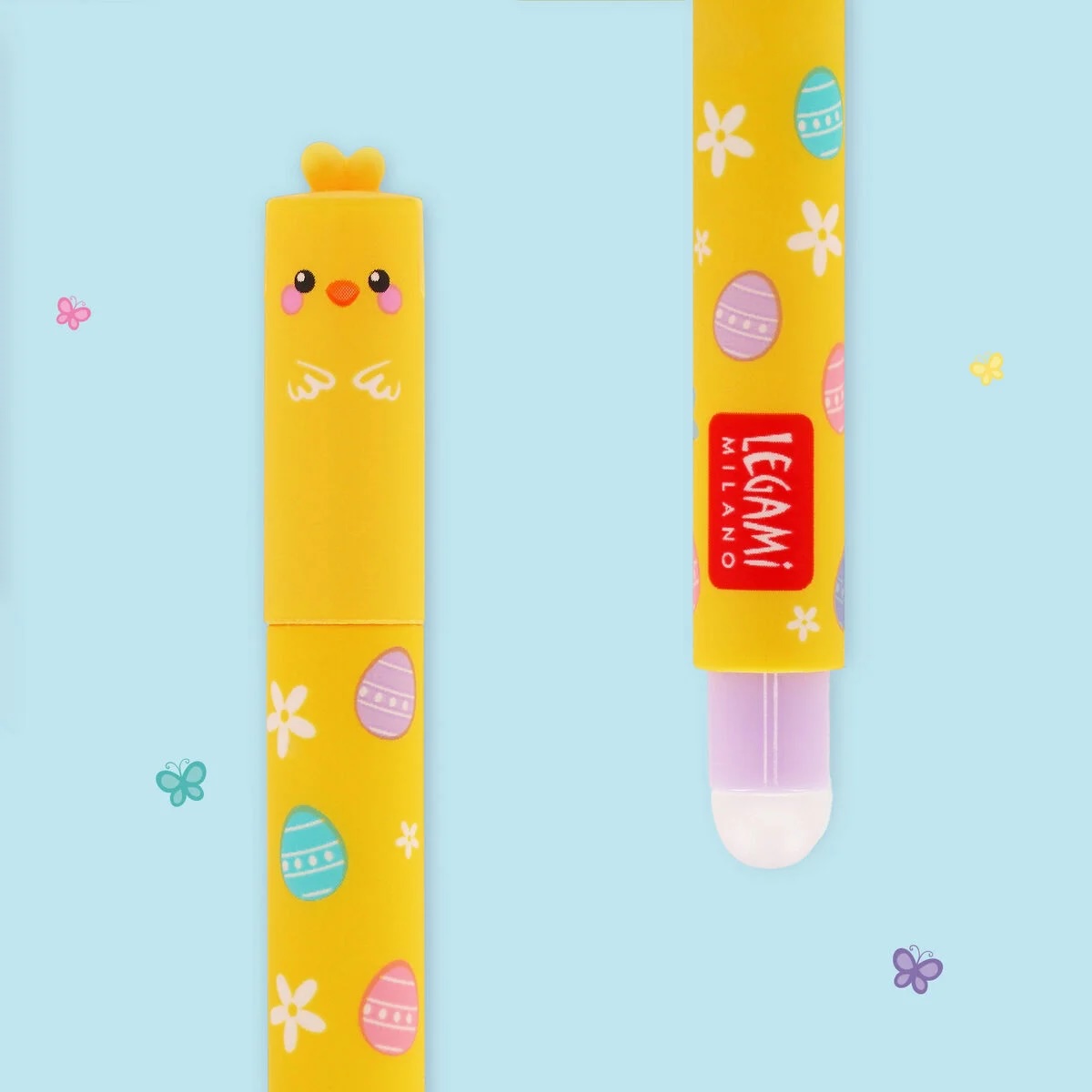 Legami - Set of 2 Erasable Gel Pen - Hoppy Easter (ships as a Pk of 12 - EPSETKIT10)