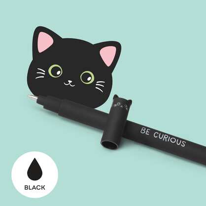 Legami - Erasable Gel Pen Single - Kitty - Black Ink