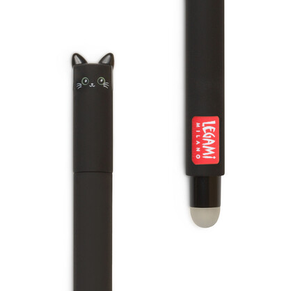 Legami - Erasable Gel Pen Single - Kitty - Black Ink