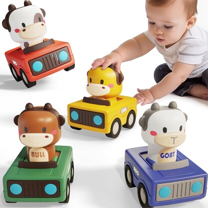 PRESS & GO RACING CAR - DISPLAY OF 12