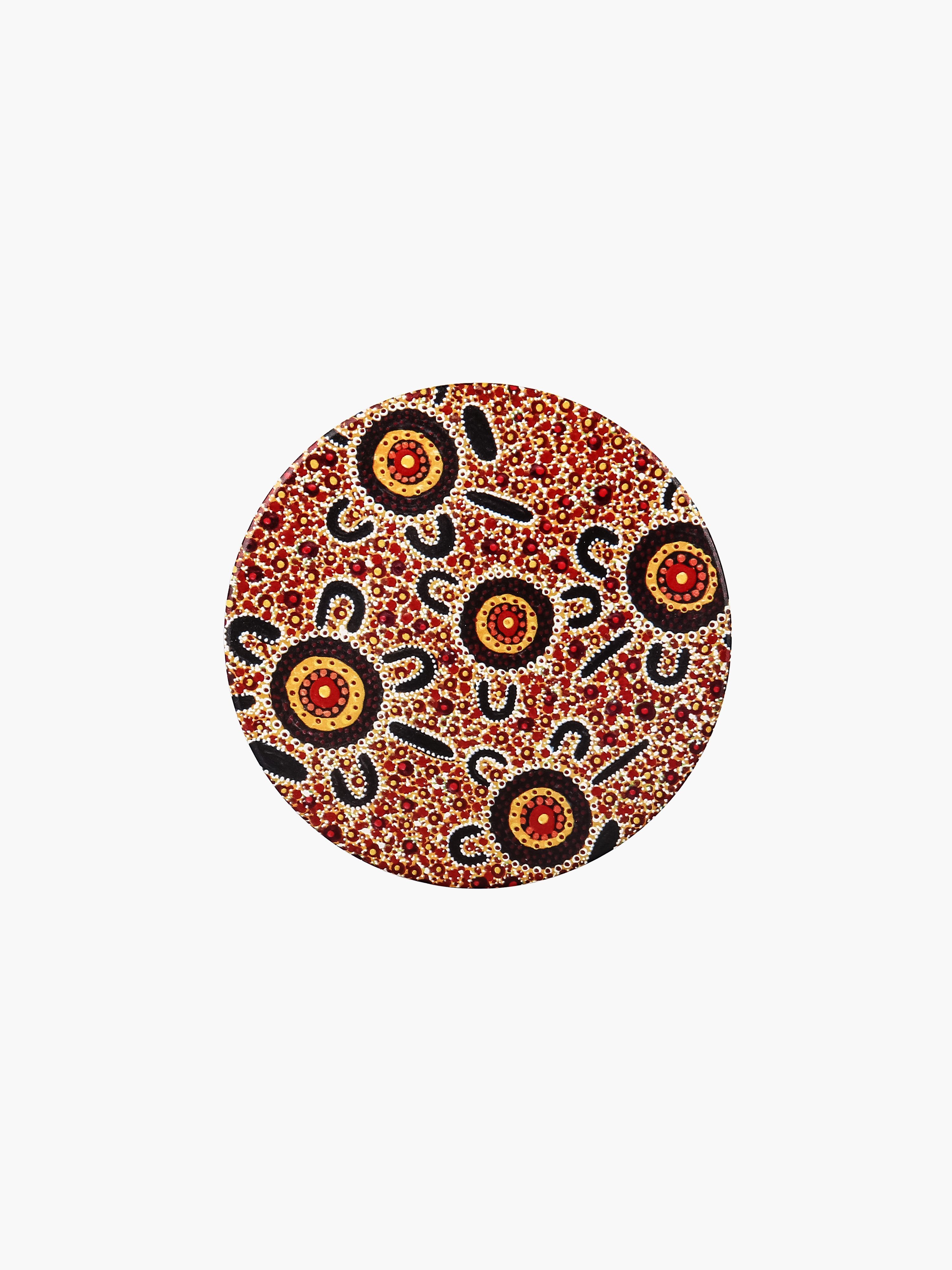 Wholesale Koh Living Aboriginal Bush Tucker Ceramic Coaster Fieldfolio