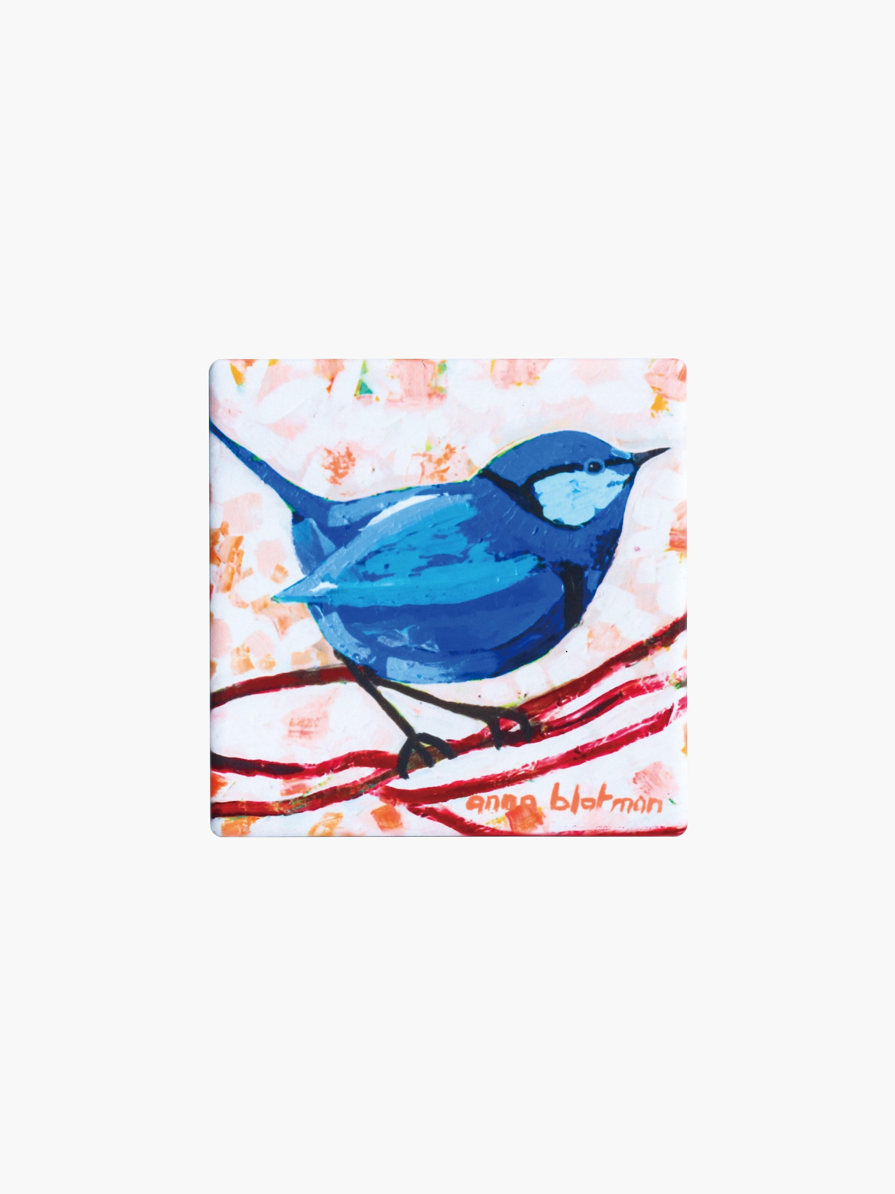Wholesale Blue Wren Ceramic Coaster Koh Living Fieldfolio