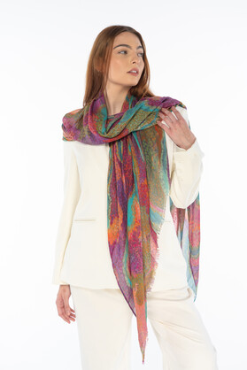 Aboriginal Pilbara Creeks Rectangle Scarf