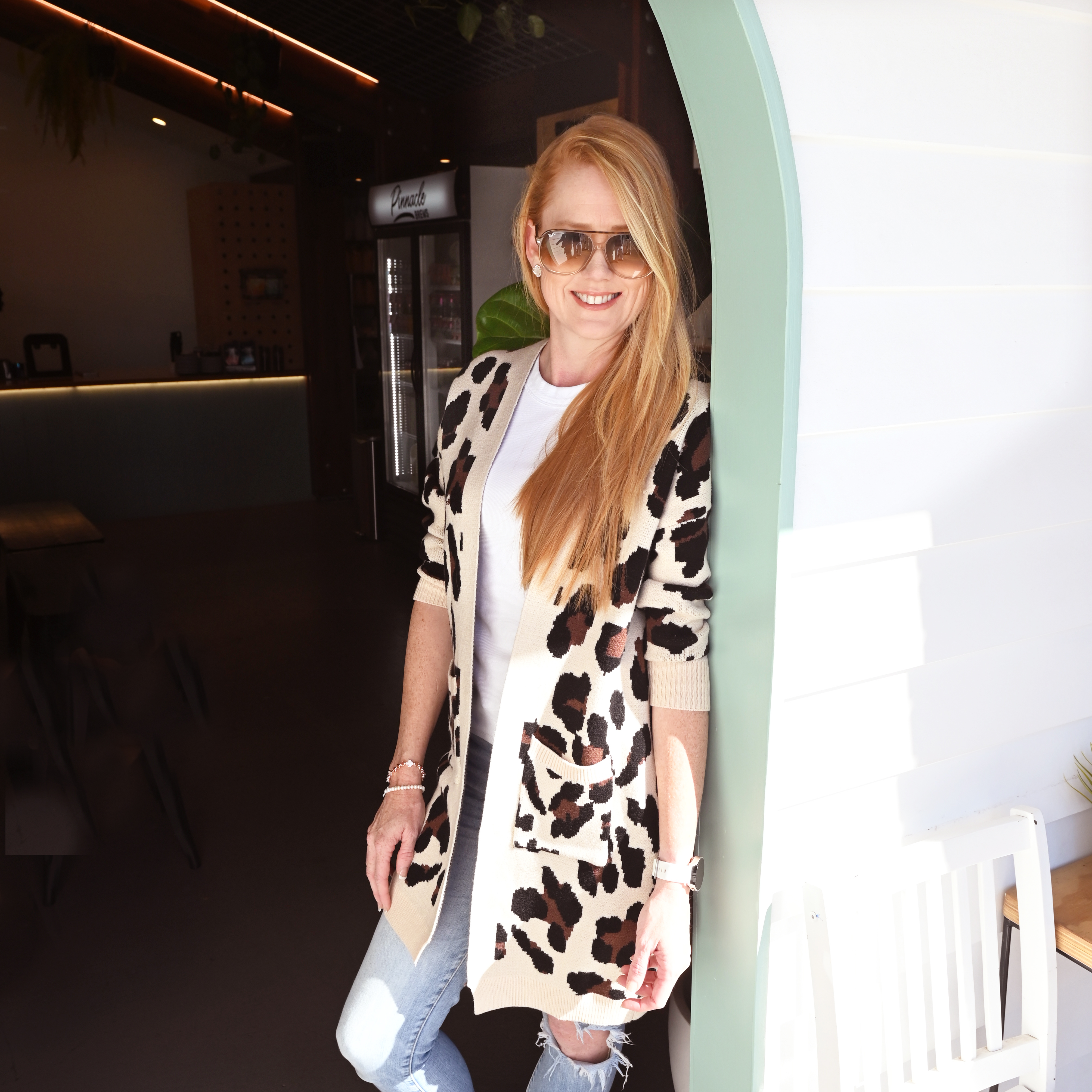 Amanda Cream and Leopard Cardigan Pack of 3 (S,M,L)
