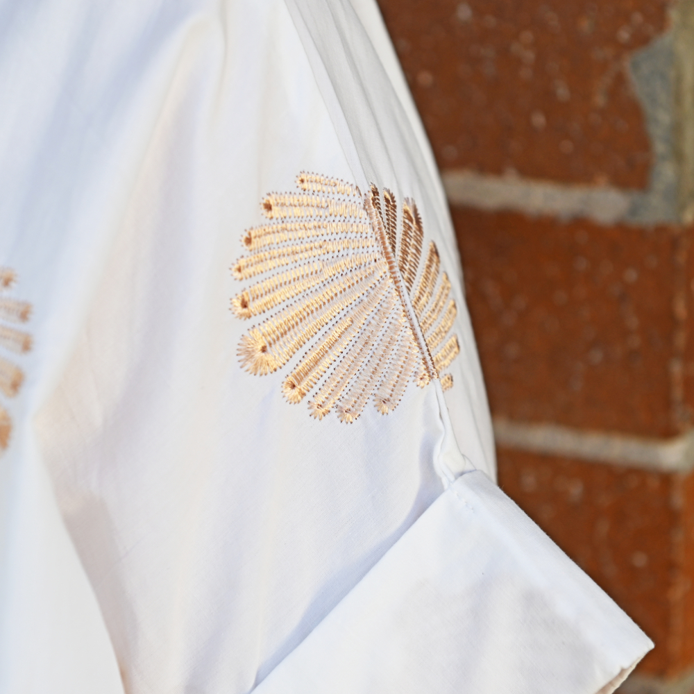 Golden Scallop "Esther" Top - Pack of 3 (S,M,L)