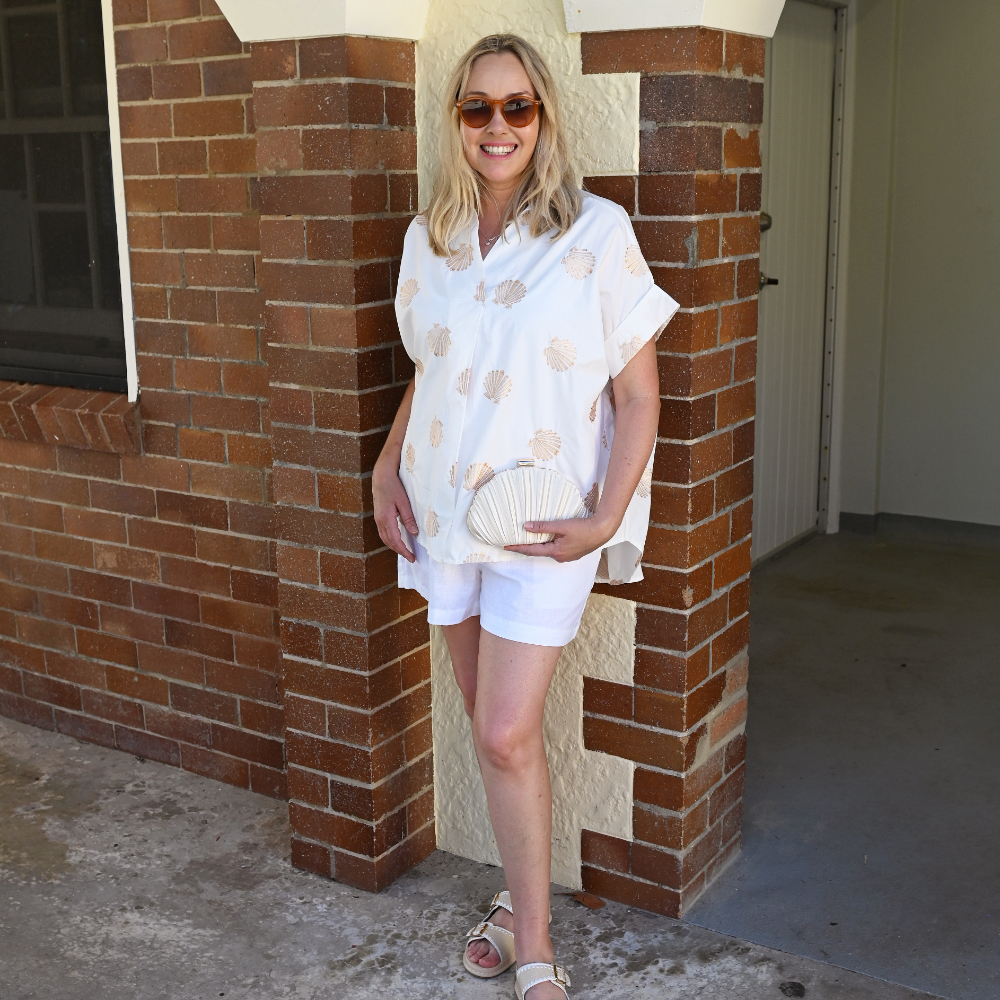 Golden Scallop "Esther" Top - Pack of 3 (S,M,L)