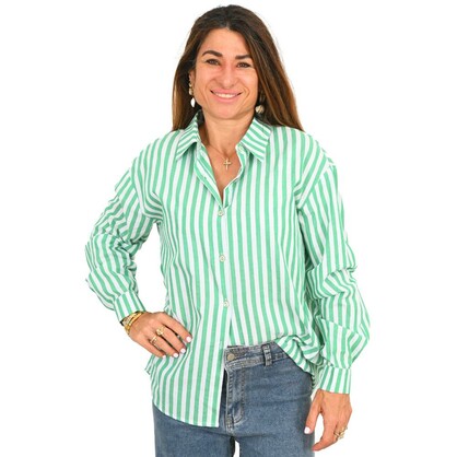 2514-PACK One of a Kind Green"Julia" Shirt - Pack of 4 (XS,S,M,L)