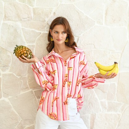 2481-PACK Runway Rio "Julia" Stripe Shirt - Pack of 3 (S,M,L)