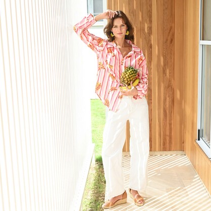 2481-PACK Runway Rio "Julia" Stripe Shirt - Pack of 3 (S,M,L)