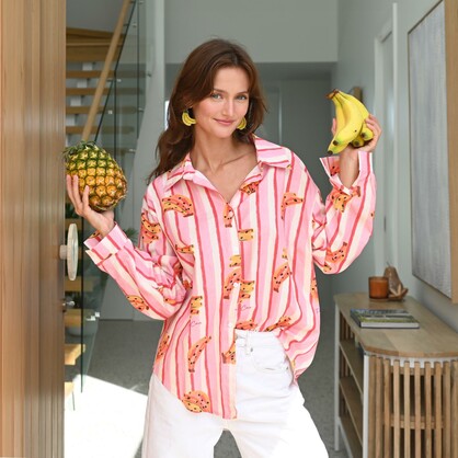 2481-PACK Runway Rio "Julia" Stripe Shirt - Pack of 3 (S,M,L)