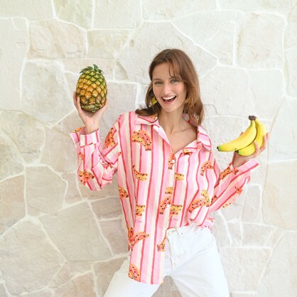 2481-PACK Runway Rio "Julia" Stripe Shirt - Pack of 3 (S,M,L)