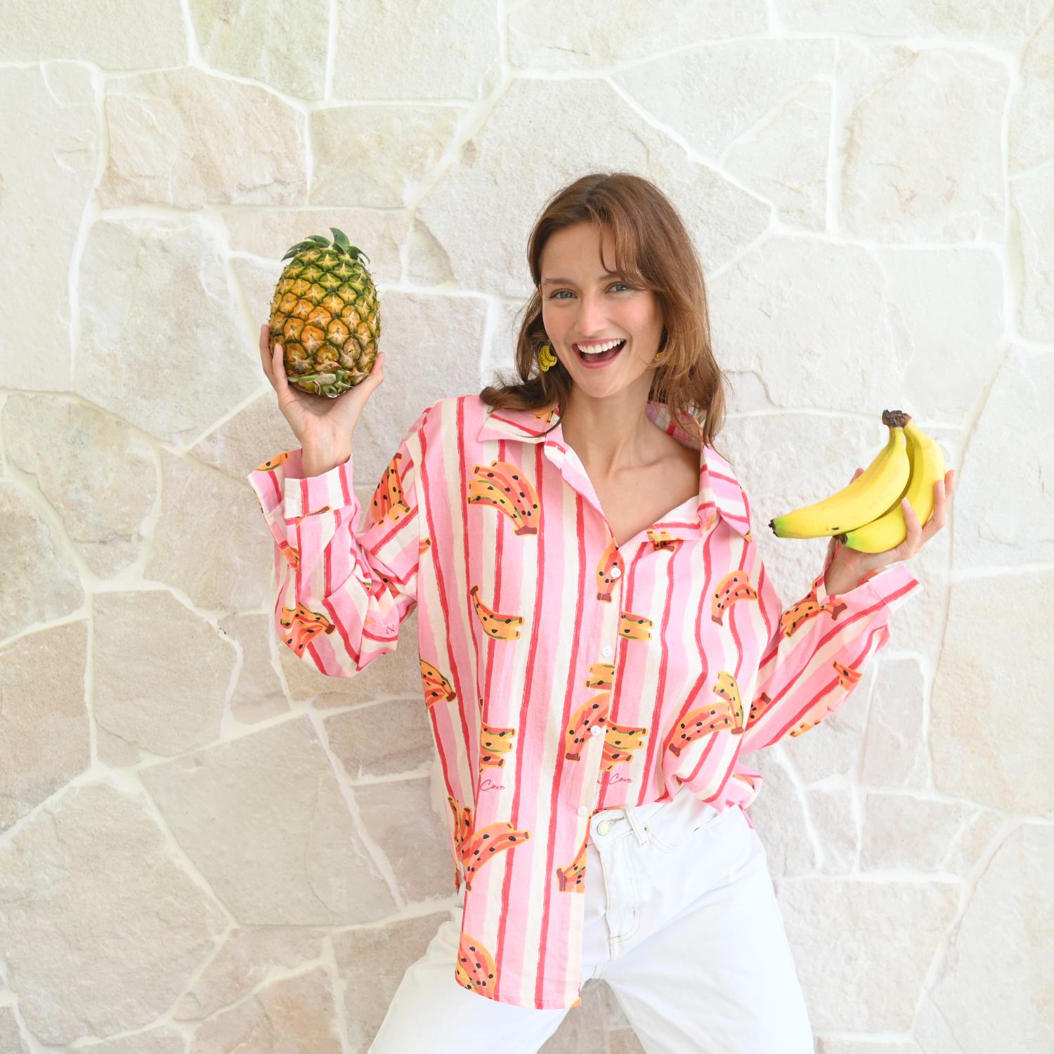 2481-PACK Runway Rio "Julia" Stripe Shirt - Pack of 3 (S,M,L)