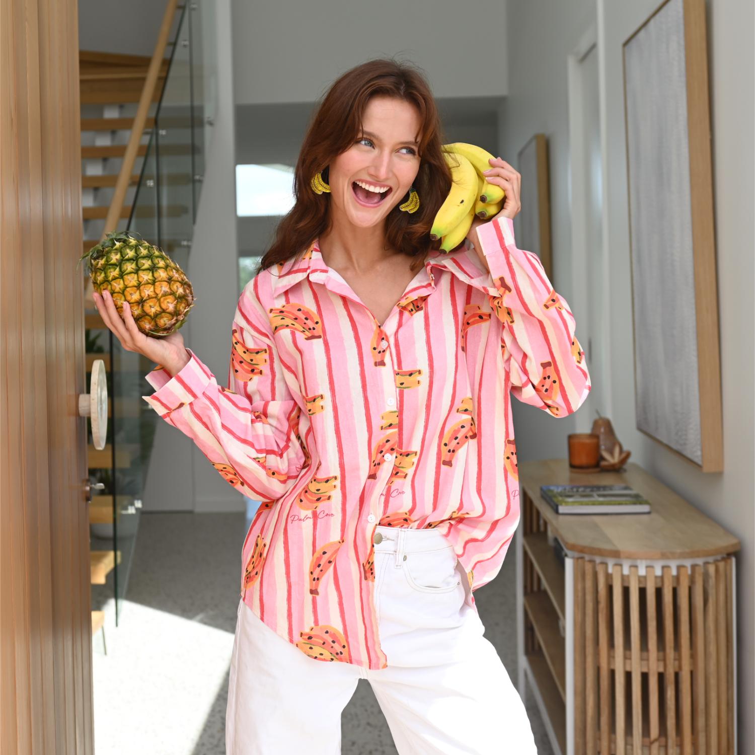 2481-PACK Runway Rio "Julia" Stripe Shirt - Pack of 3 (S,M,L)