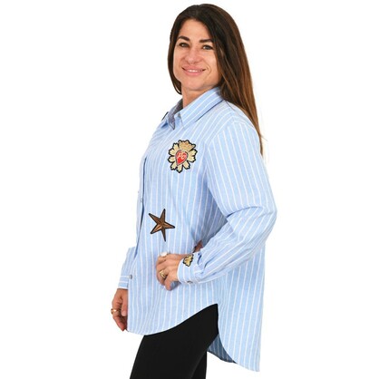 Crowned Bee "Julia" Blue - Pack of 4 (XS,S,M,L)