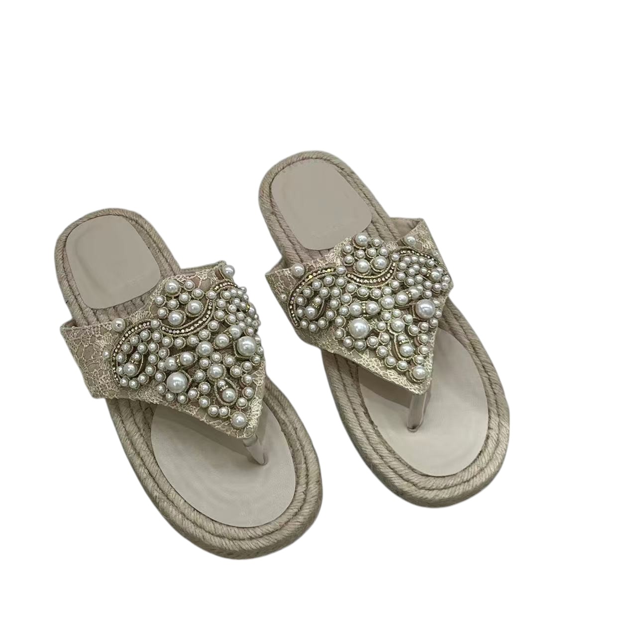 PEARL ESPADRILLE SANDALS
