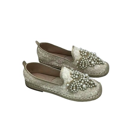 PEARL ESPADRILLE SLIP ONS