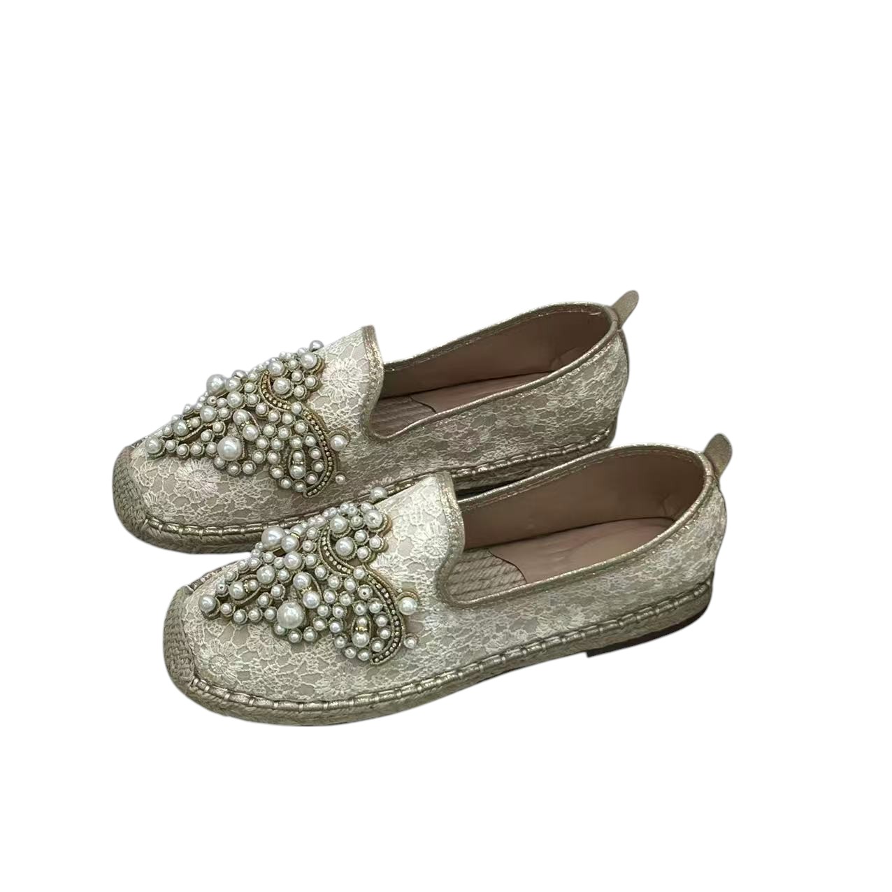 PEARL ESPADRILLE SLIP ONS
