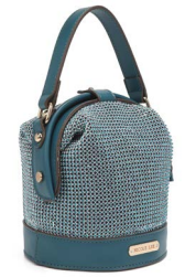 BIANCA-P16782 BLUE DIAMANTE BUCKET BAG