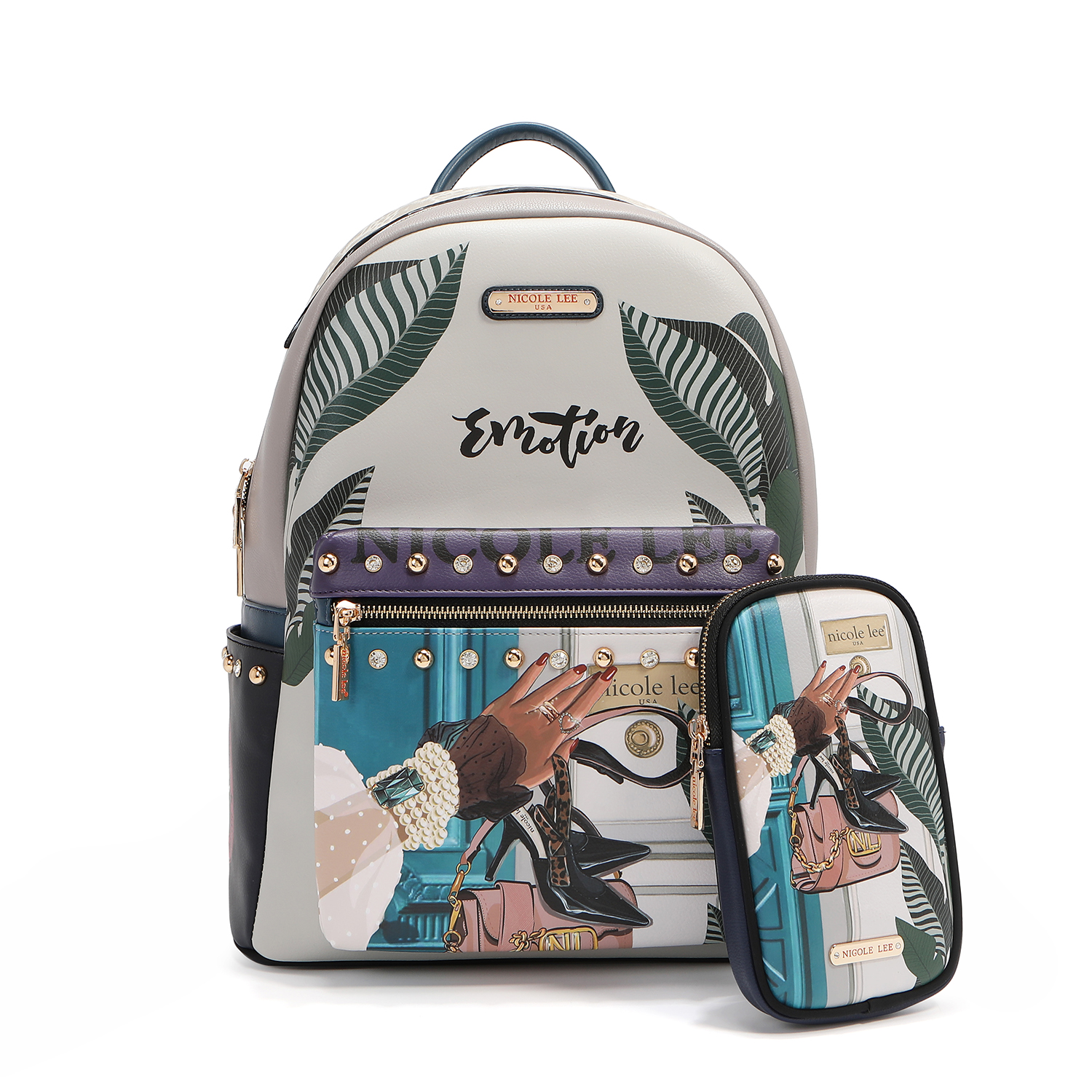 USB12769L EMOTION BACKPACK WITH DETACHABLE POUCH