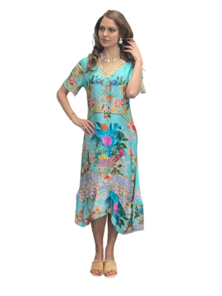 VAST MODAL SATIN MIDI DRESS