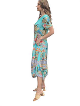 VAST MODAL SATIN MIDI DRESS