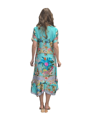 VAST MODAL SATIN MIDI DRESS