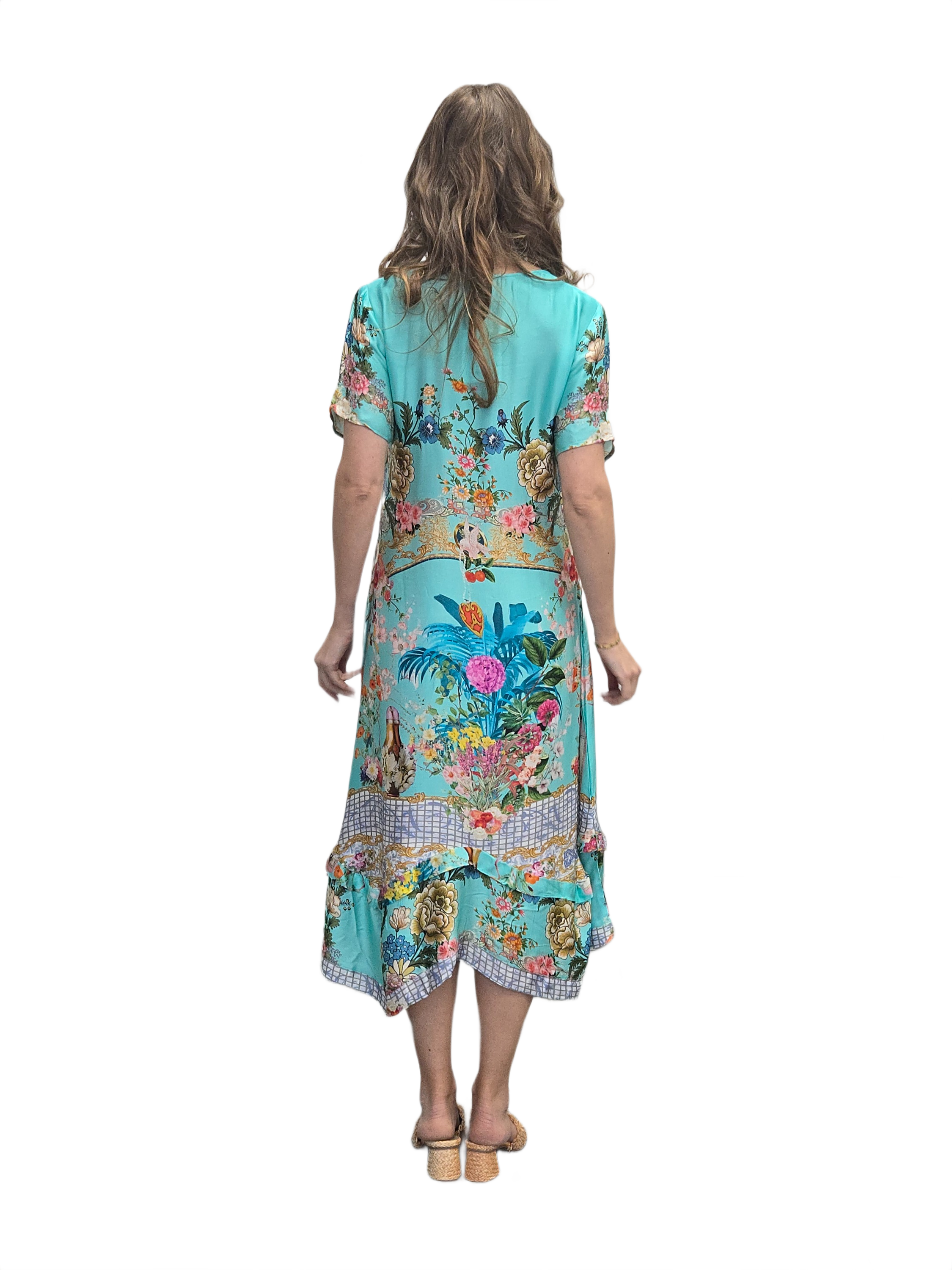 VAST MODAL SATIN MIDI DRESS