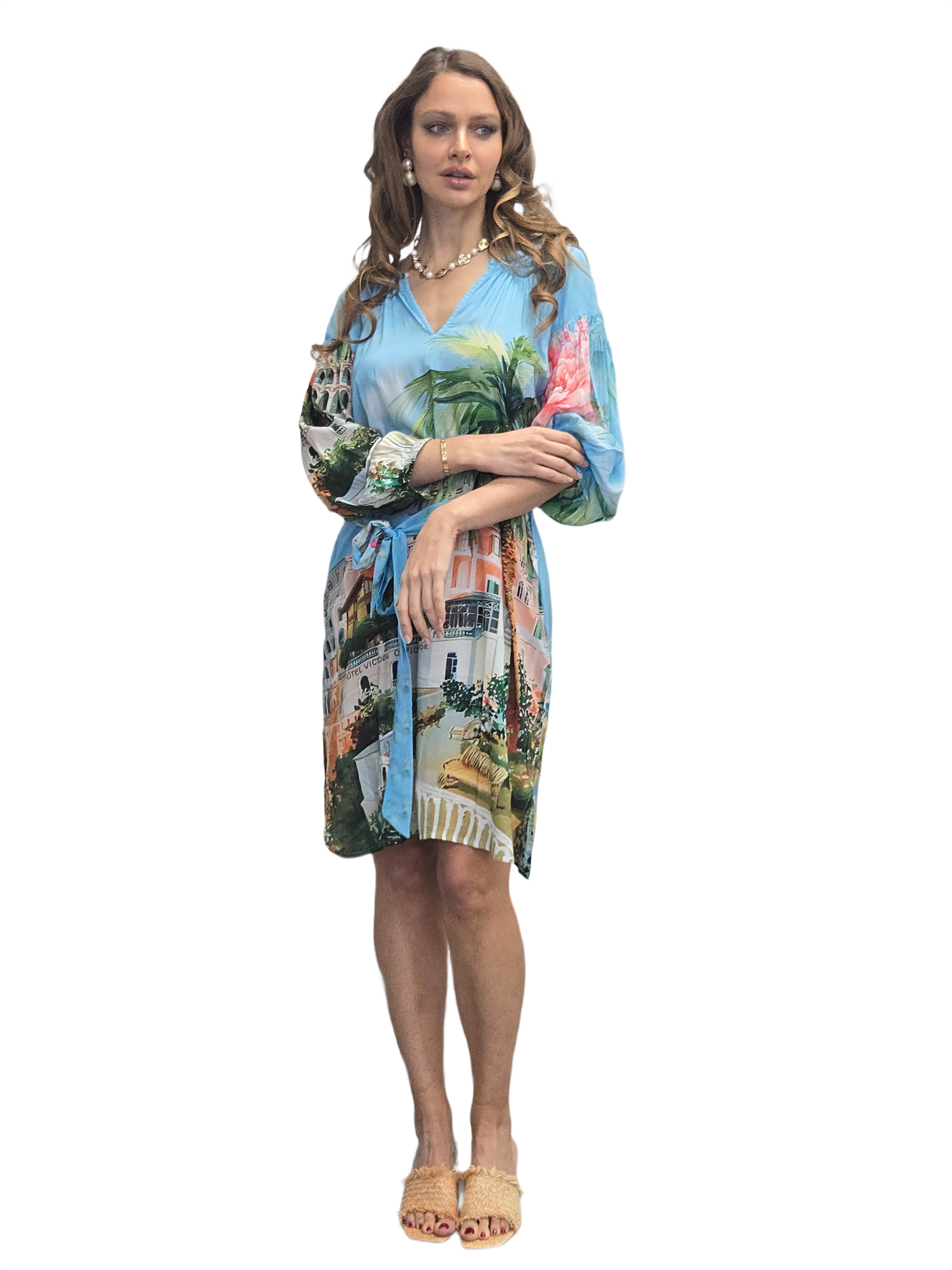 SORRENTO VISCOSE MODAL MIDI DRESS
