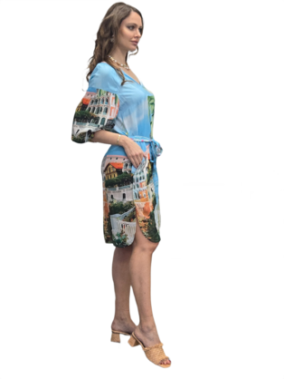 SORRENTO VISCOSE MODAL MIDI DRESS