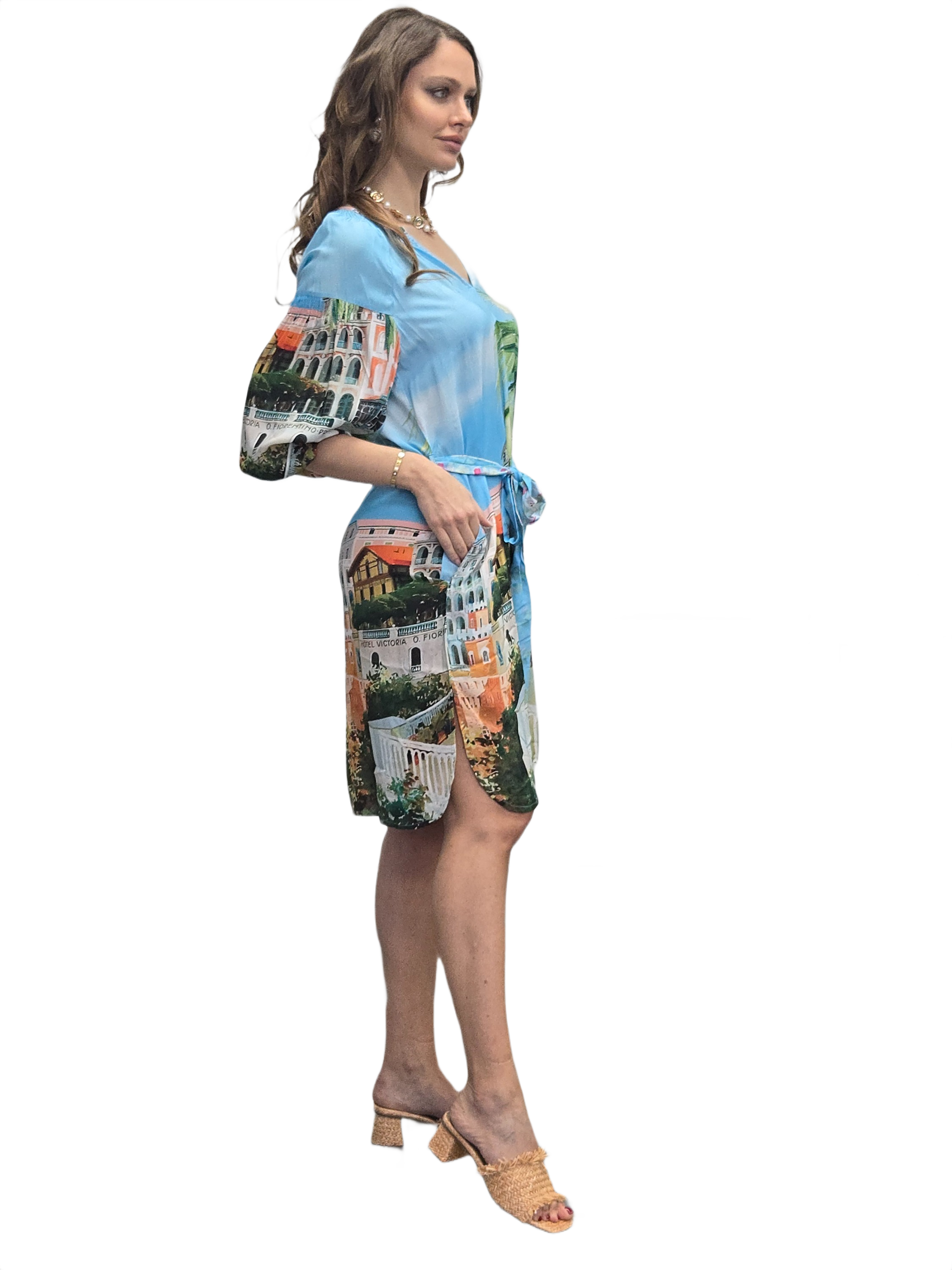 SORRENTO VISCOSE MODAL MIDI DRESS