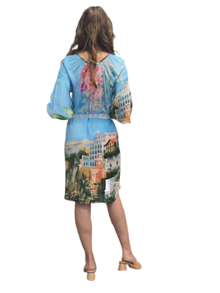 SORRENTO VISCOSE MODAL MIDI DRESS
