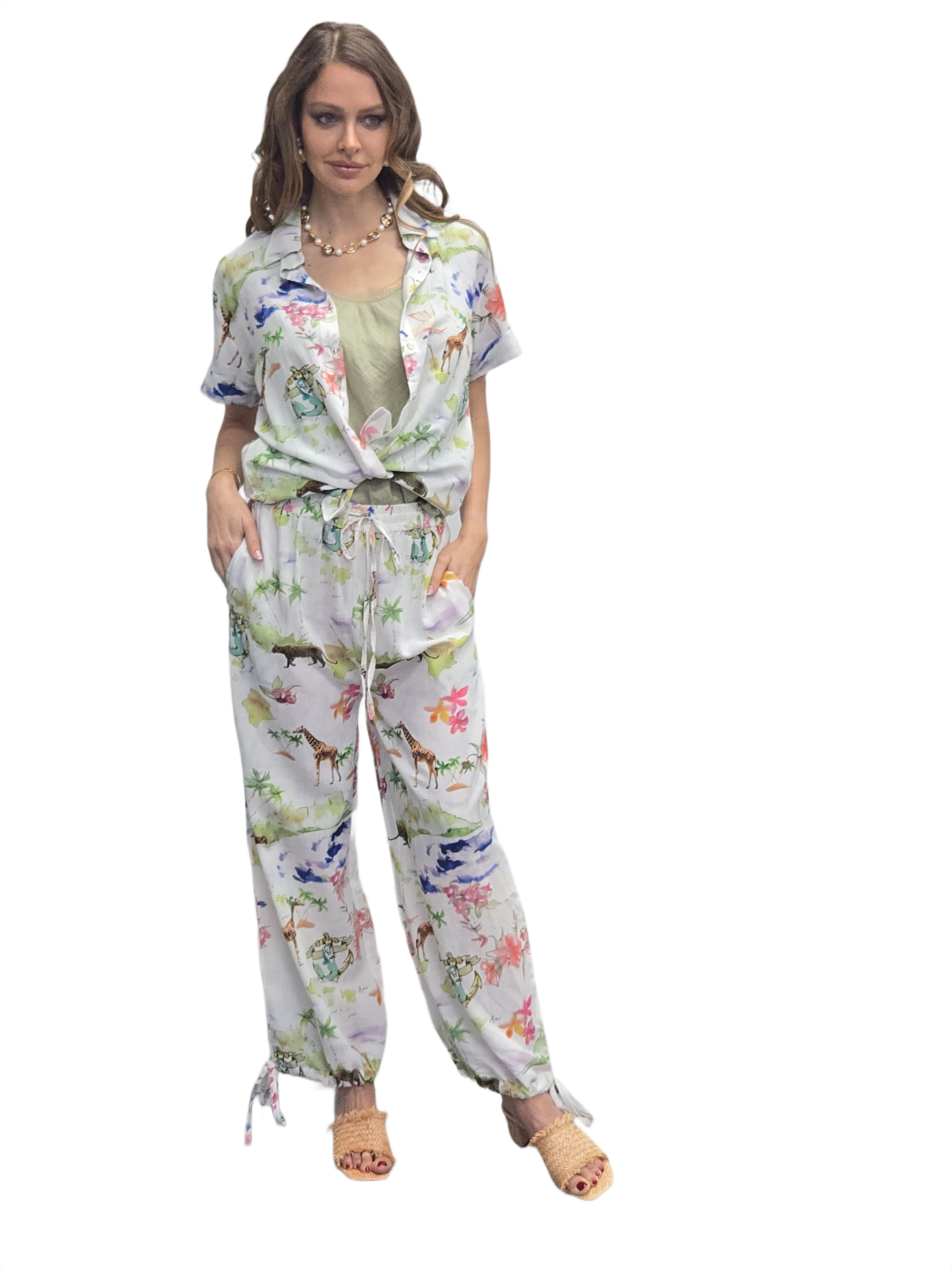 ISLAND VISCOSE LINEN SHIRT & PANTS
