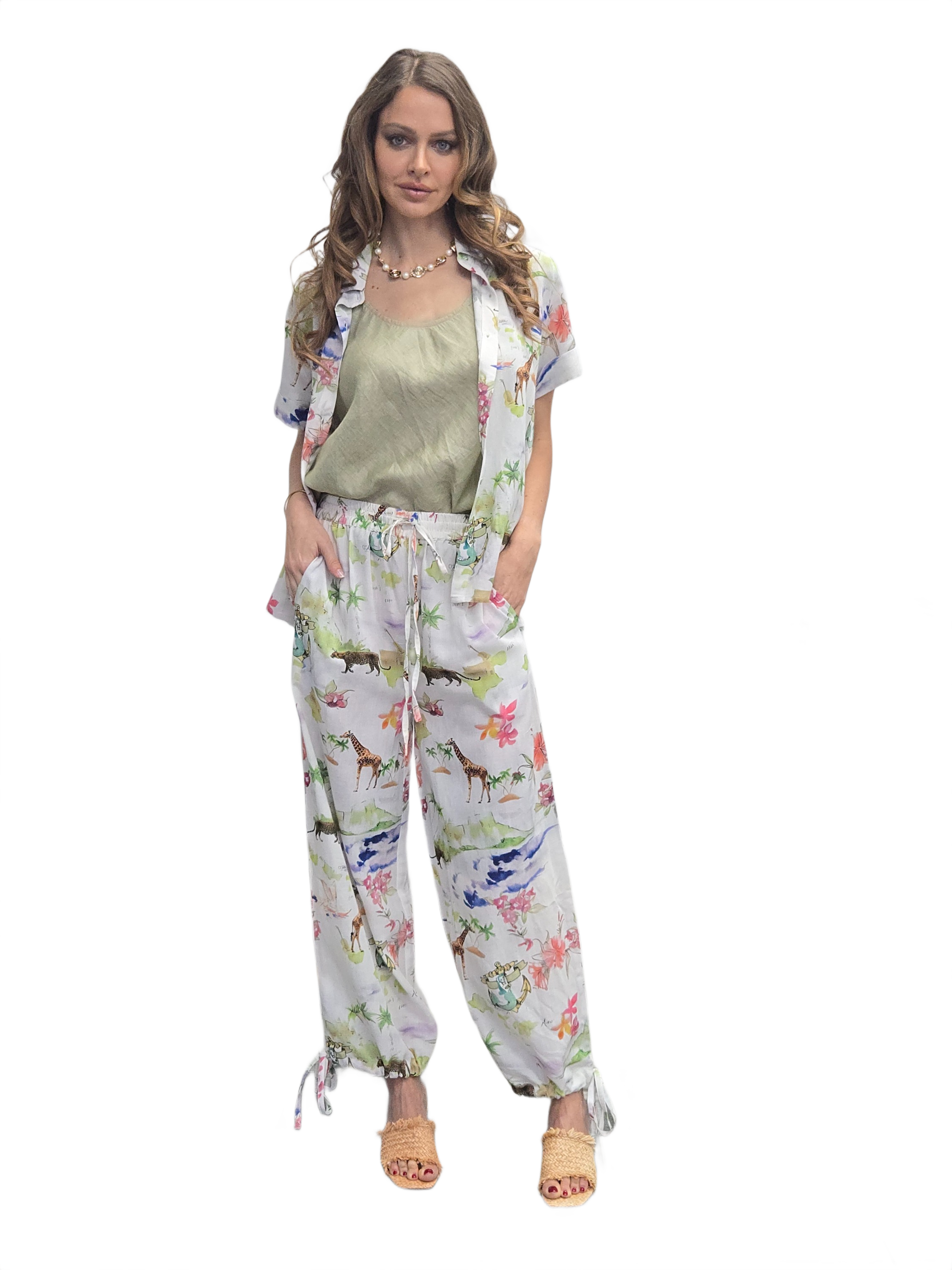 ISLAND VISCOSE LINEN SHIRT & PANTS