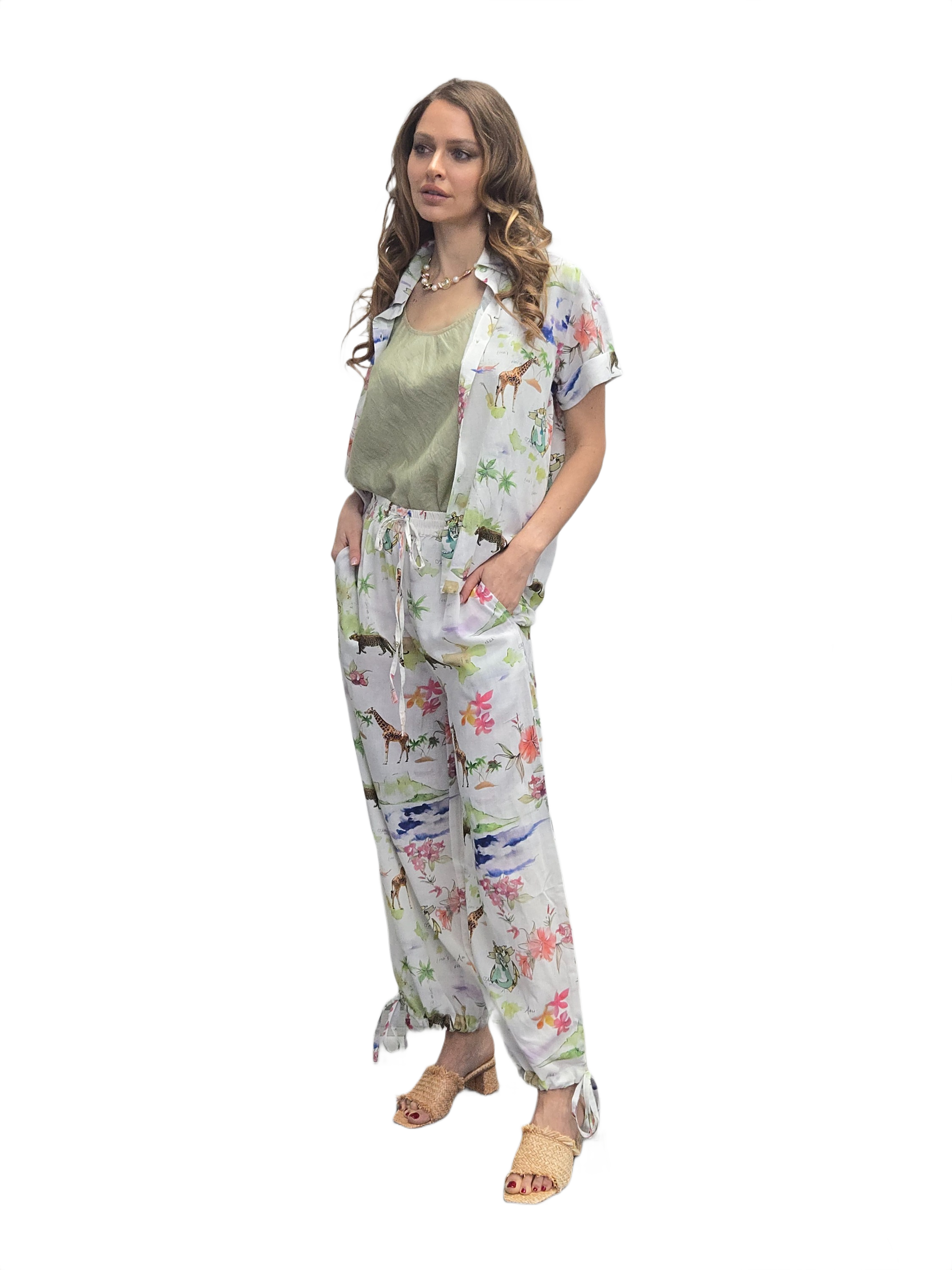 ISLAND VISCOSE LINEN SHIRT & PANTS